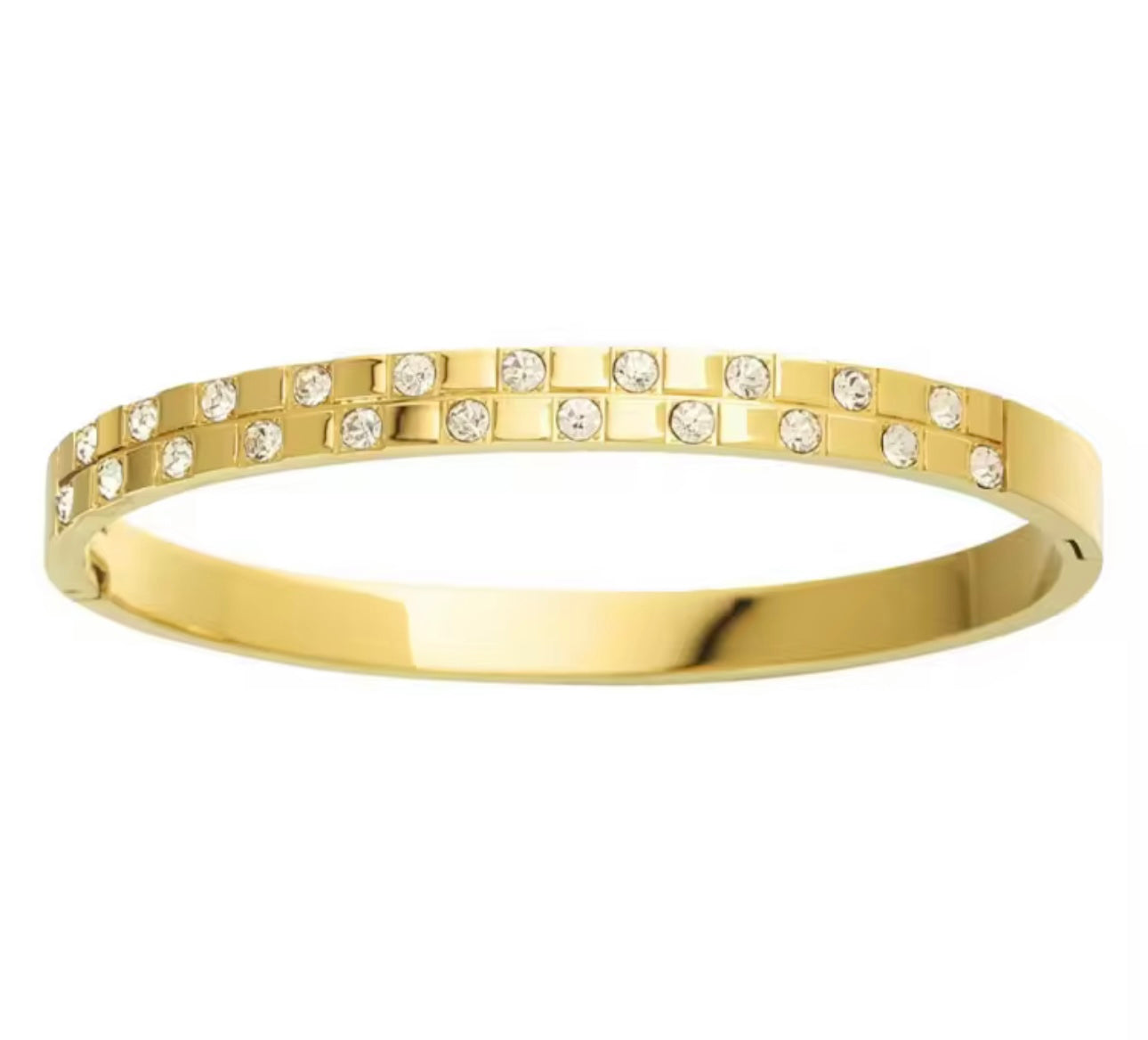 Classic Cross Pattern Zirconia Bangle kohi shop