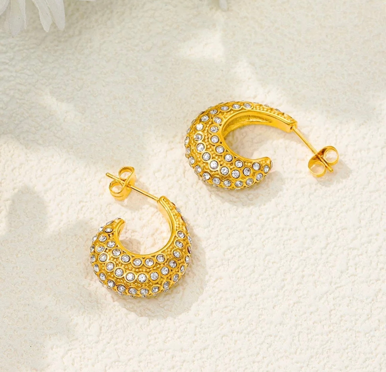 Zirconia Diamond Statement Earrings kohi shop