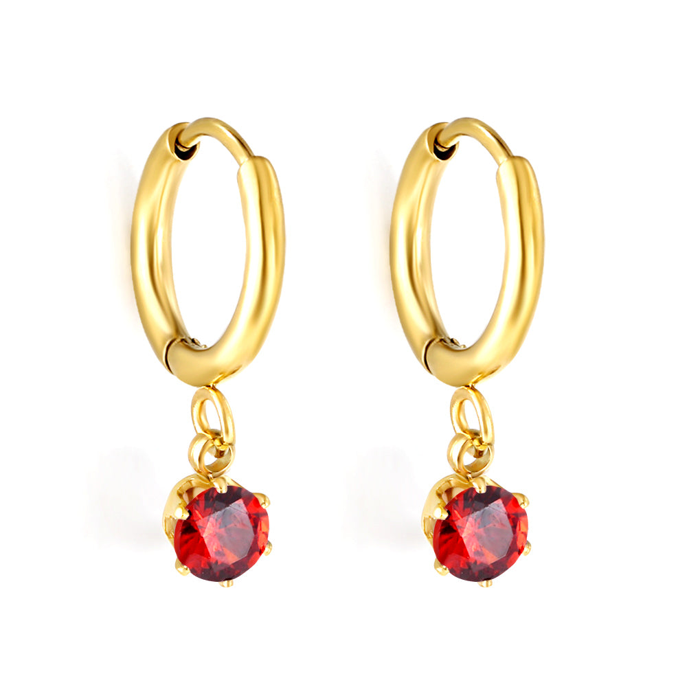 Ruby earring