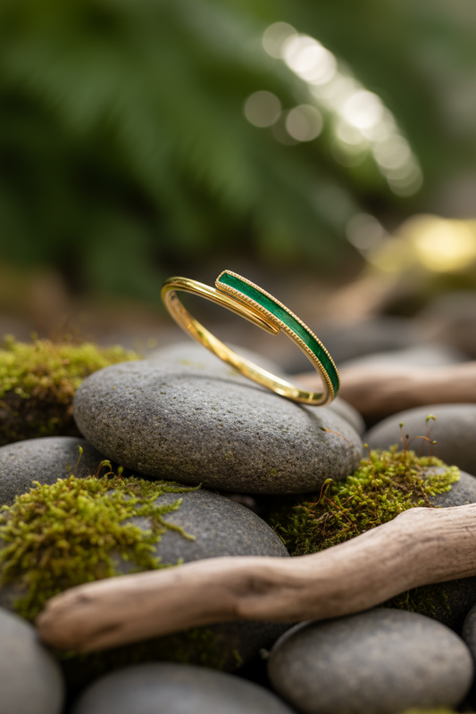 Emerald Bangle Bracelet