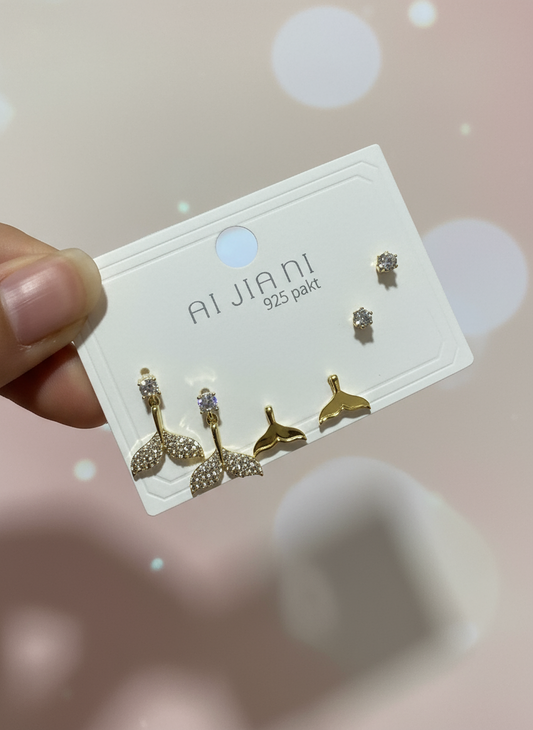 Zirconia Diamond Whale Combo