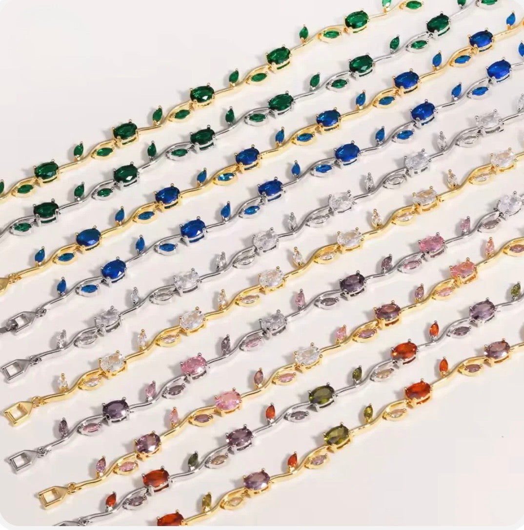Emerald Tulip Bracelet