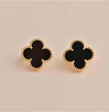 Black Clover Set- Necklace and Earring Combo kohi shop