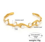 Pearly Modern Cuff Bracelet kohi shop
