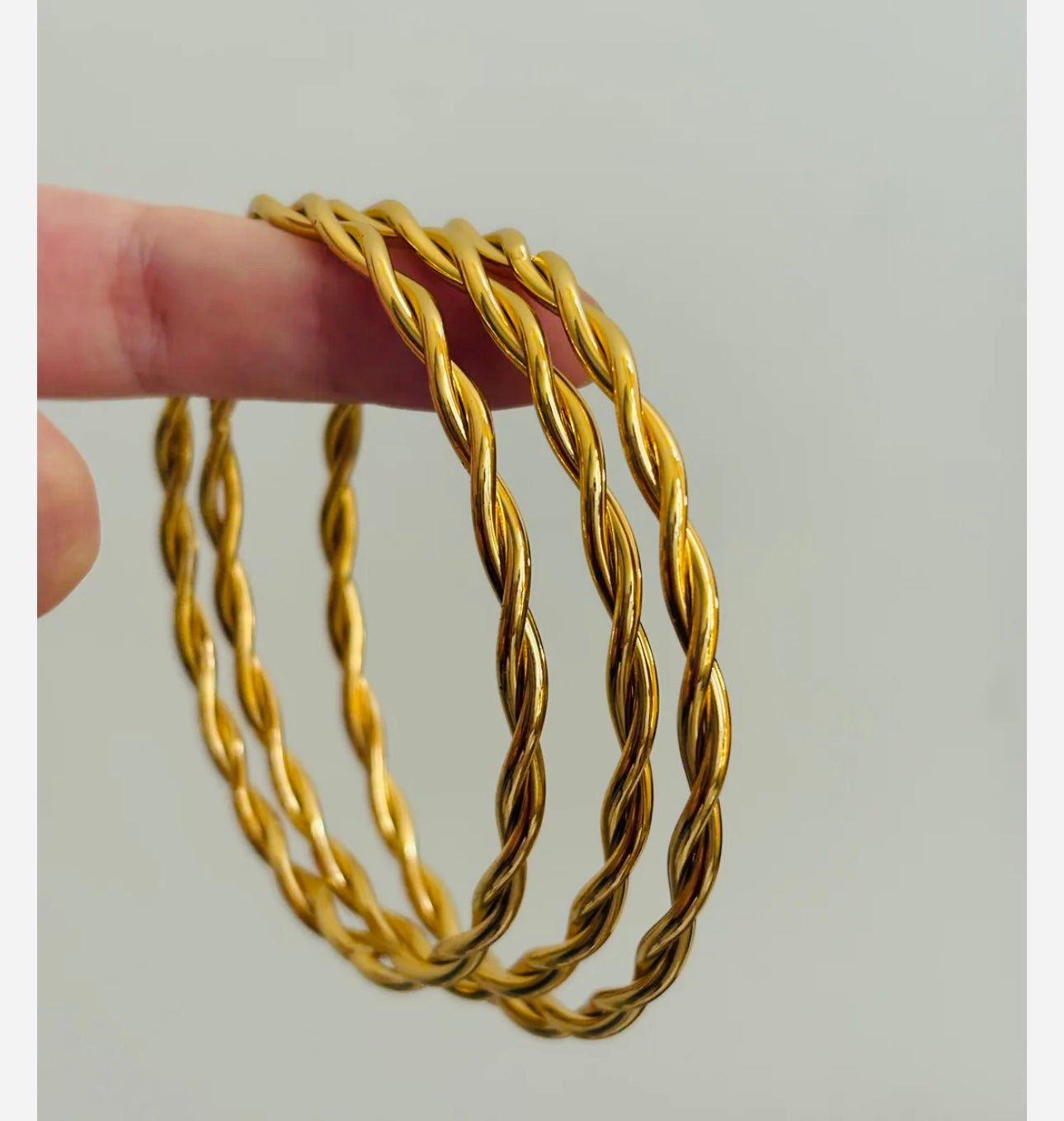 3 set Twisted Bangle