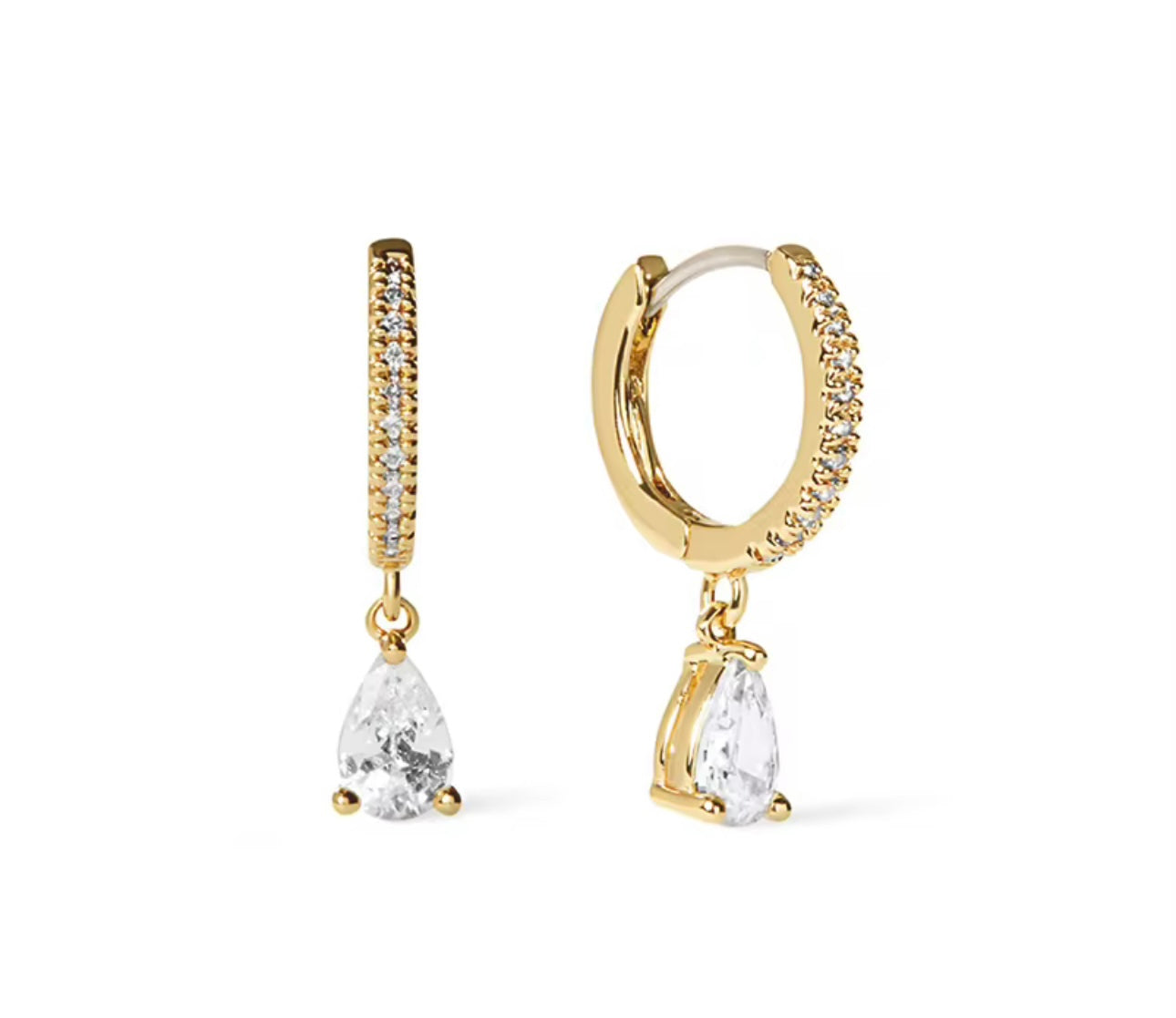 Elegant Crystal Hoop Earring kohi shop