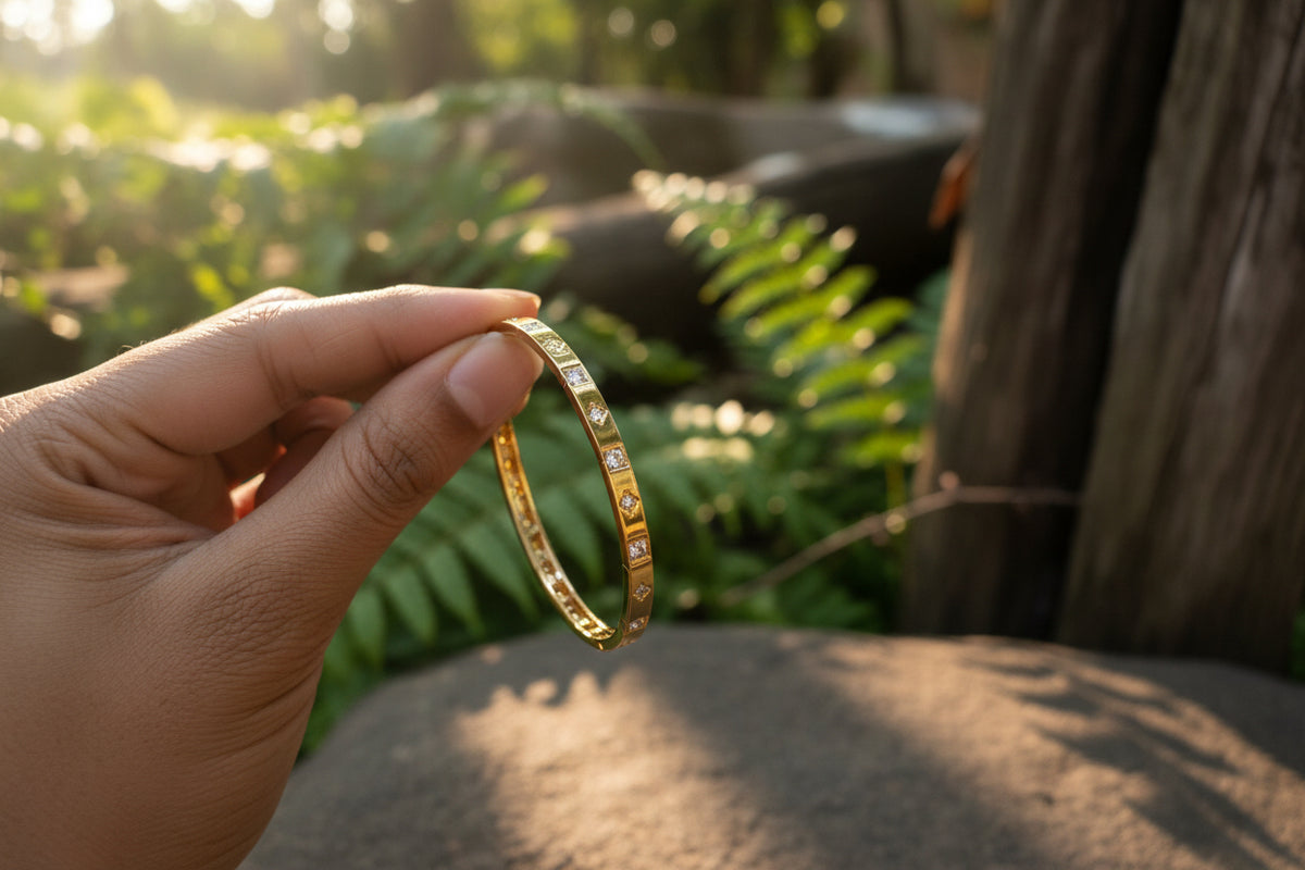Zirconia Diamond Bangle
