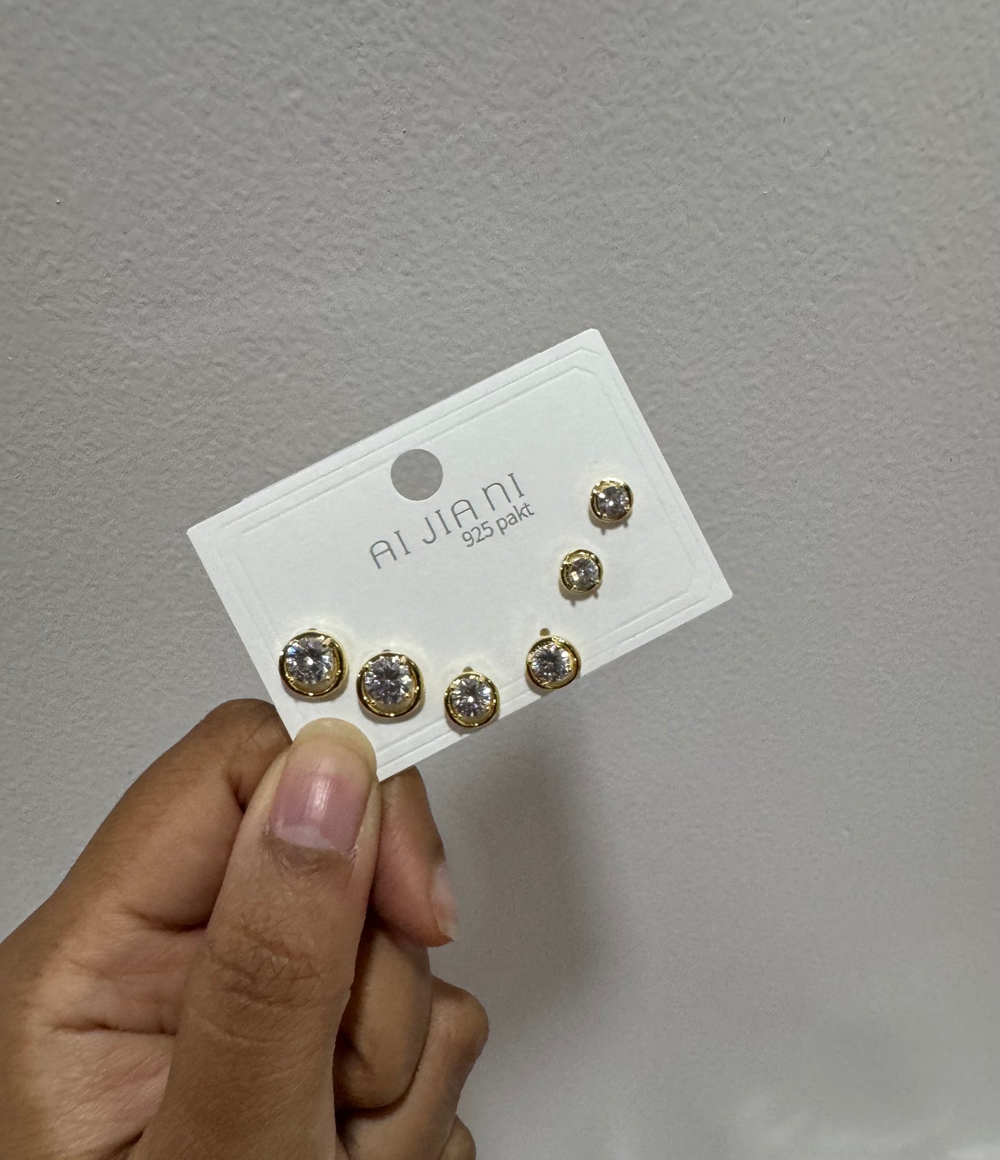 Zirconia Diamond Stud Combo