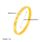 Zirconia Diamond Cut Bangle Bracelet kohi shop