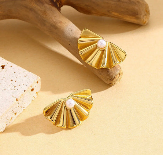 Fan Earings kohi