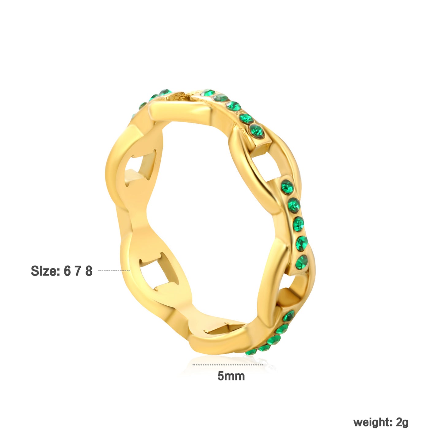Sun-kissed Gem Ring