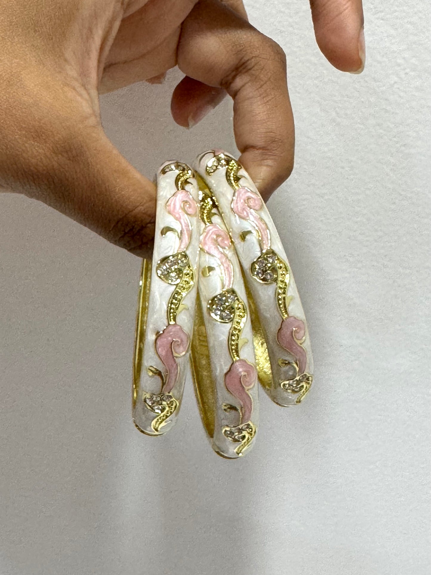 Pastel Pink Italian Bangle
