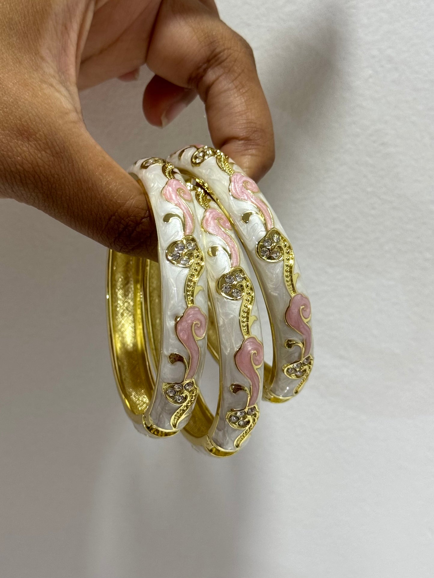 Pastel Pink Italian Bangle