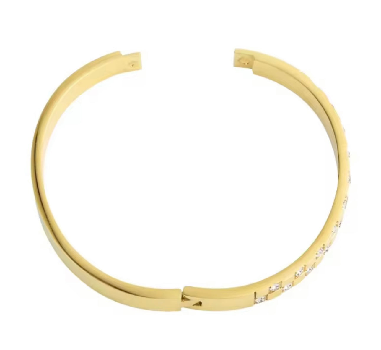 Classic Cross Pattern Zirconia Bangle kohi shop
