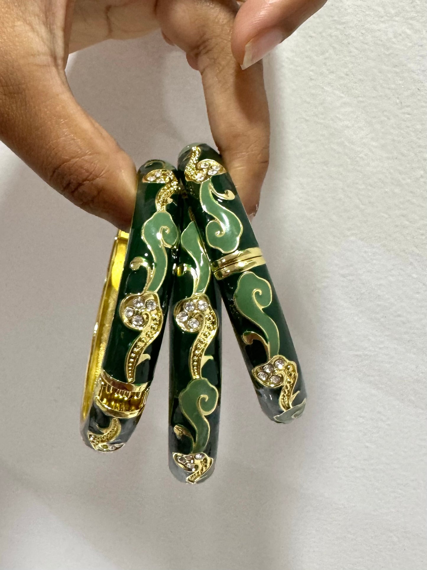 Zirconia Italian Bangle