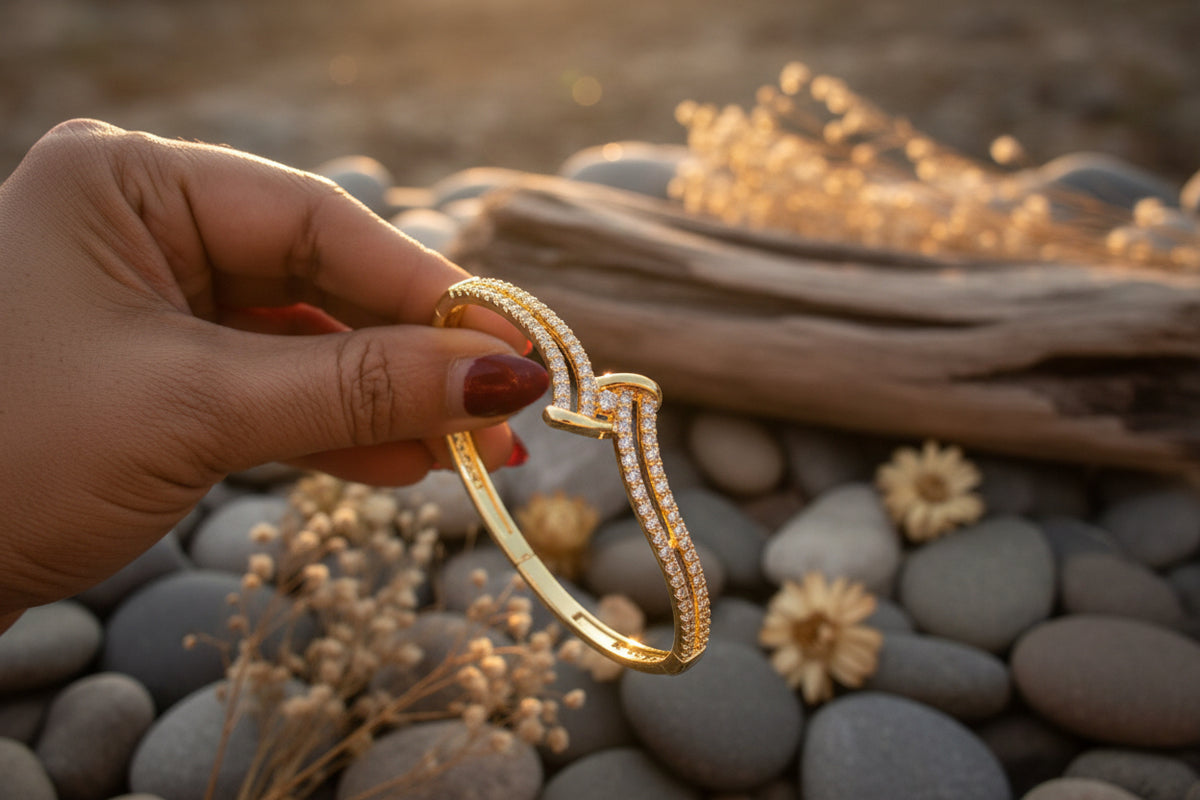 American Diamond Bling Bracelet-⭐ 1-Year Warranty