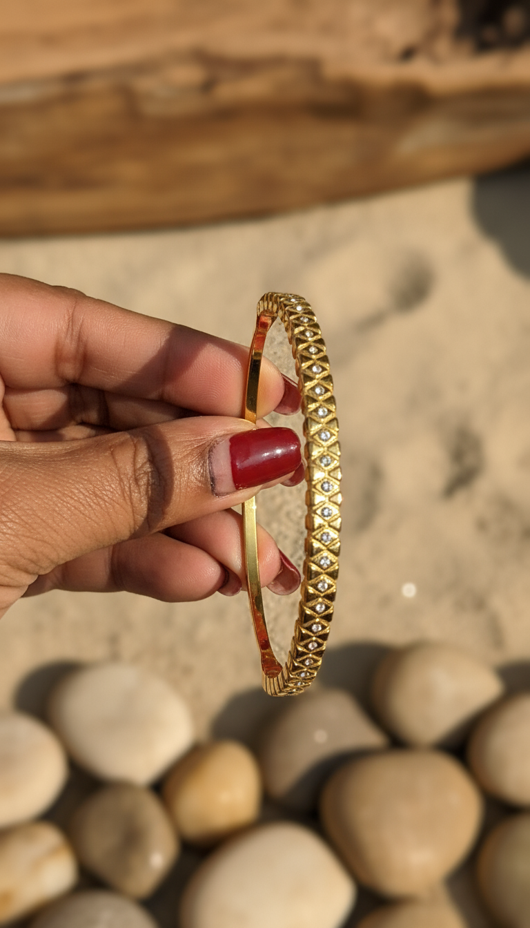 Evil eye Diamond Bangle