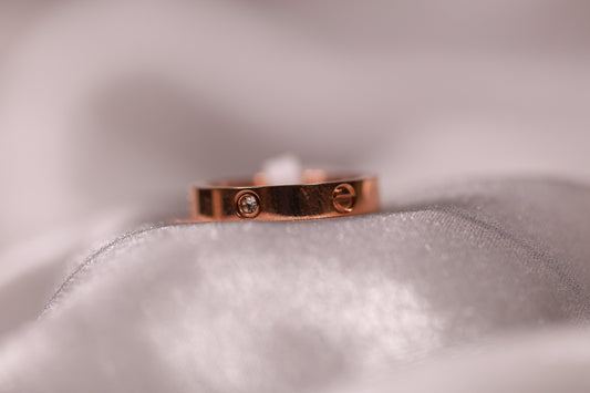 Minimal Rose Gold Rings kohi