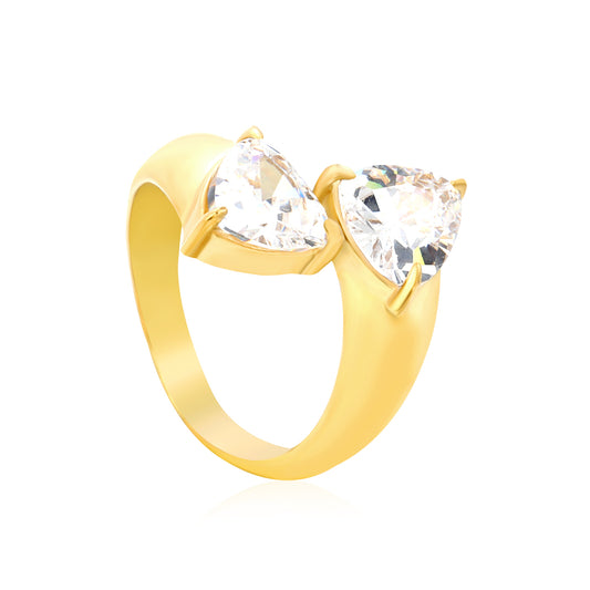 Sun-kissed Zirconia Gem Ring