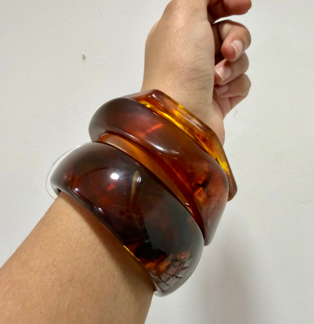 Chunky Resin Bangle ( set of 3 )