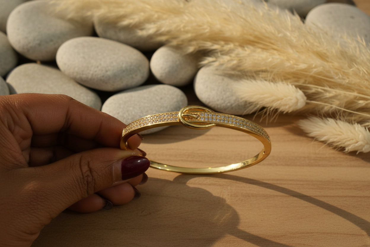 American Diamond Belt Bracelet