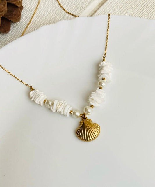 Summer Shell Pendent Beach Necklace kohi shop
