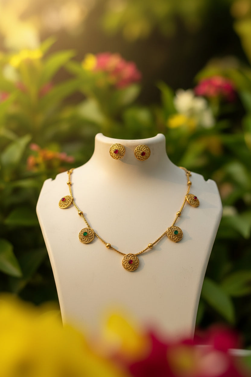 Floral coin set