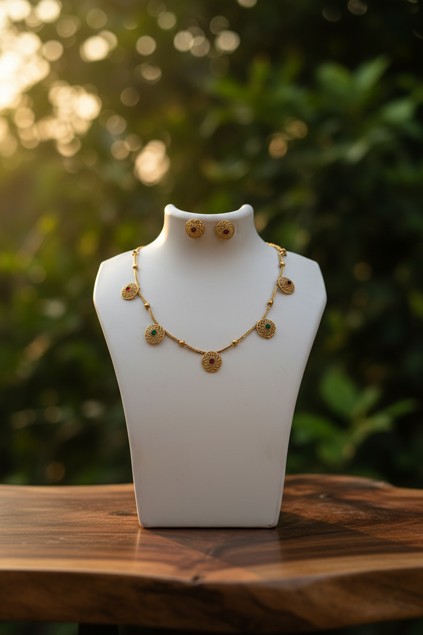 Floral coin set