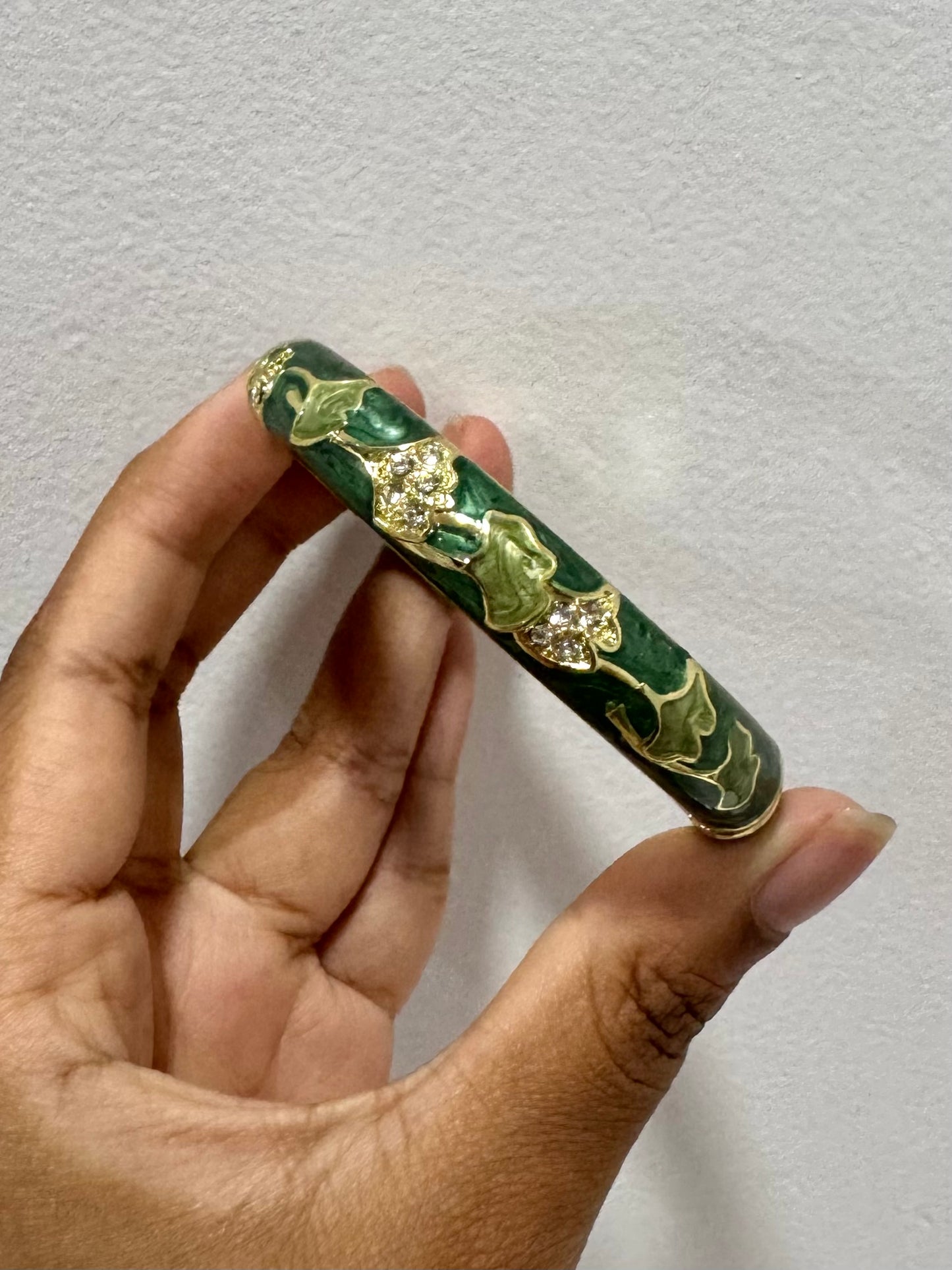 Emerald Green Italian Bangle