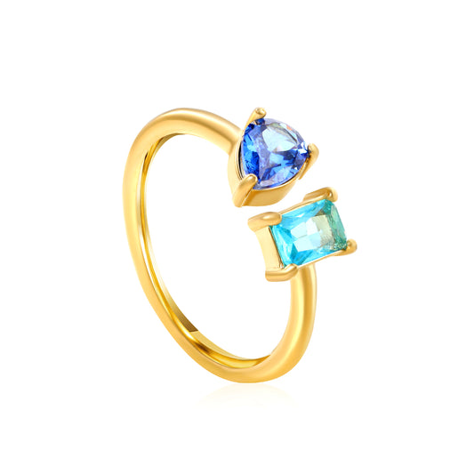 Aqua Crystal Ring