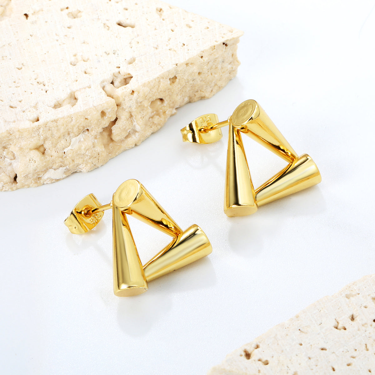 Abstract Triangle Earring