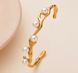 Pearly Modern Cuff Bracelet kohi shop