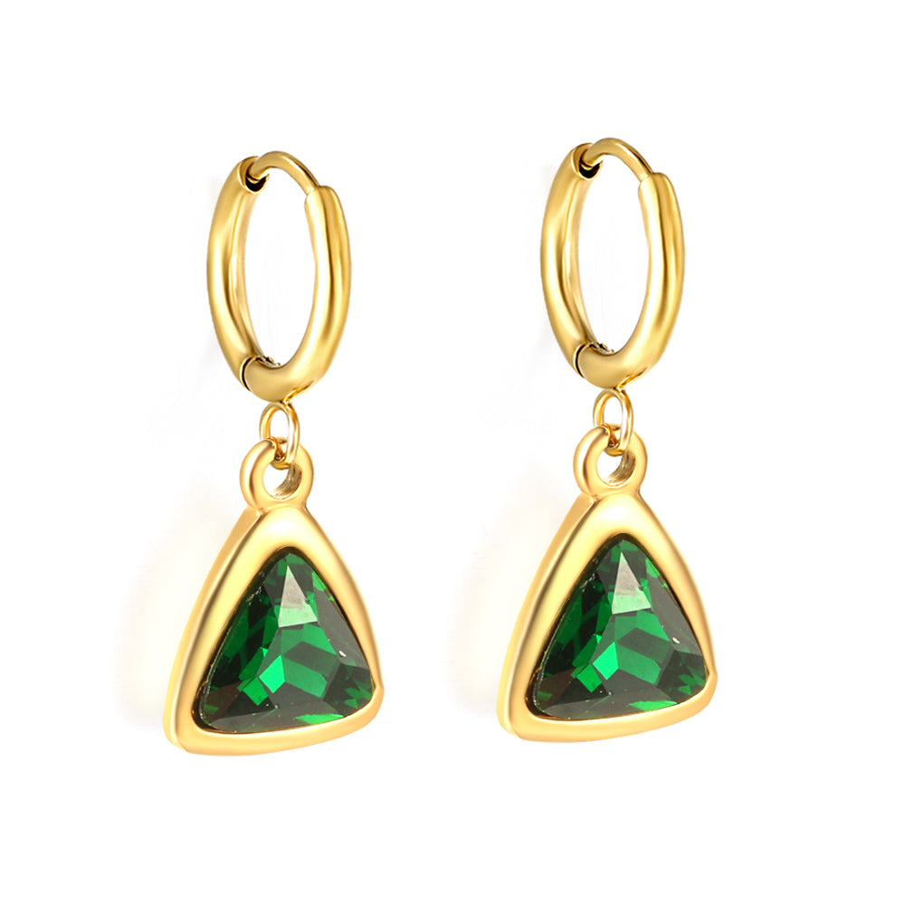 Emerald Hoops