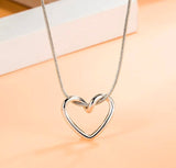 Silver Heart Necklace kohi shop
