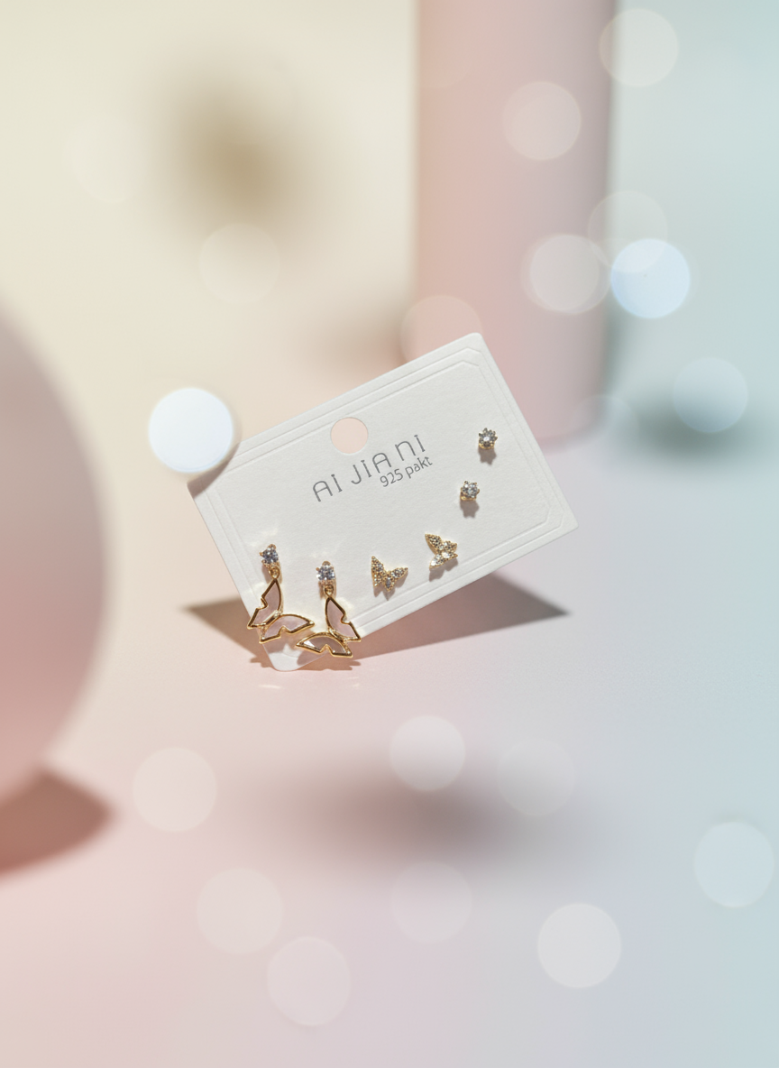 Zirconia Butterfly Combo