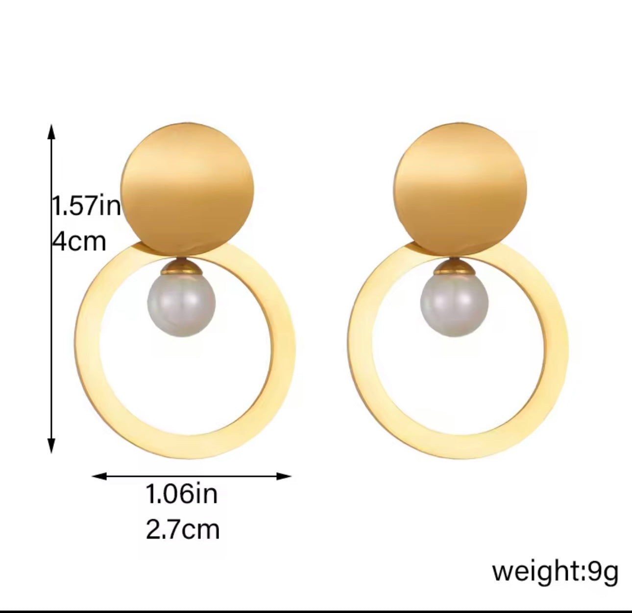 Fashion Pearl Drop Earring kohi shop