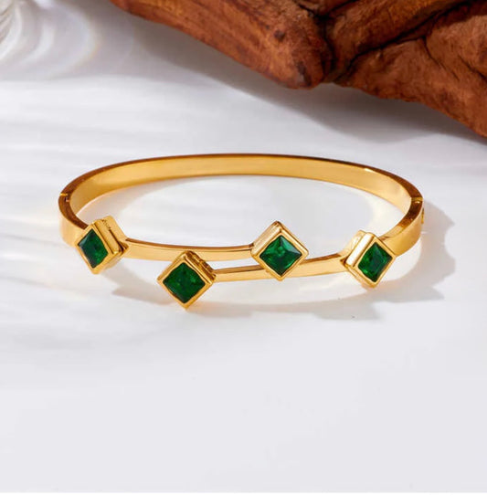 Emerald bangle