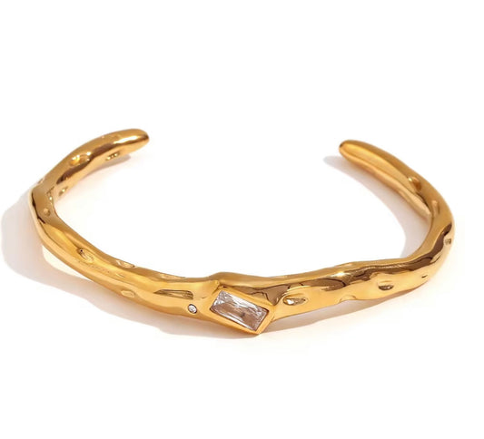 Trendy Vintage Zirconia Bangle Bracelet kohi shop
