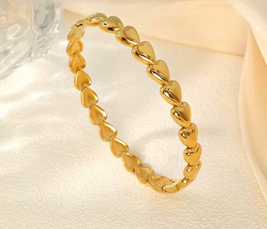 Heart Bangle Bracelet kohi shop