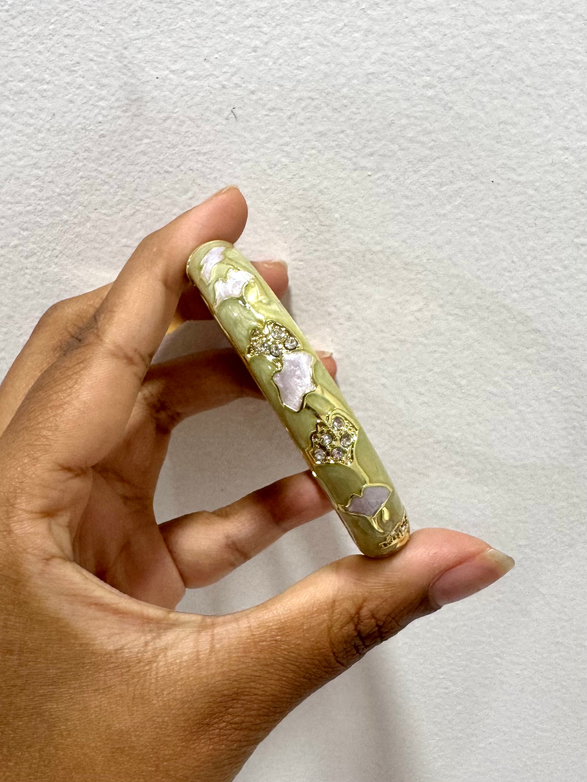 Pastel Green Italian Bangle