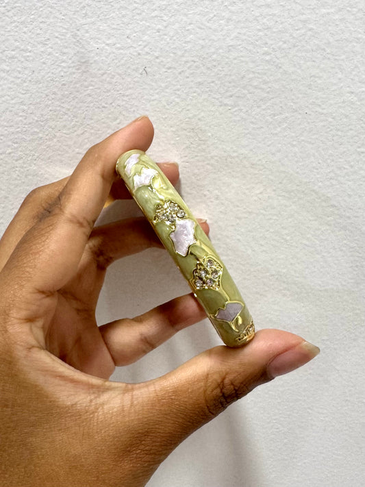 Pastel Green Italian Bangle