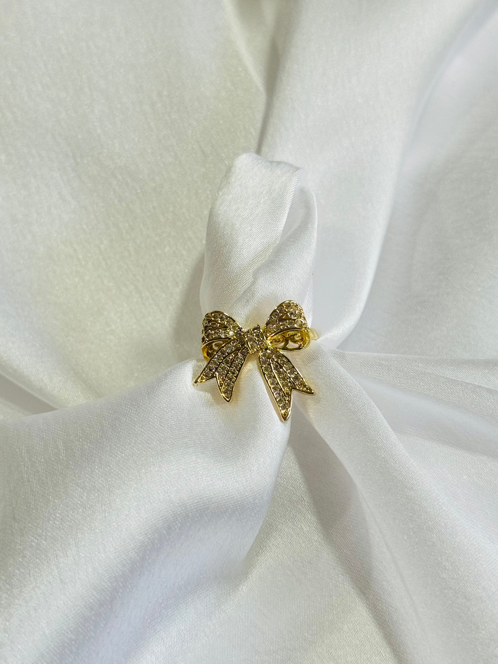 Zirconia Diamond Bow ring kohi shop