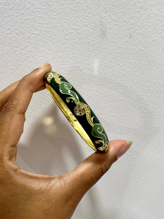 Zirconia Italian Bangle