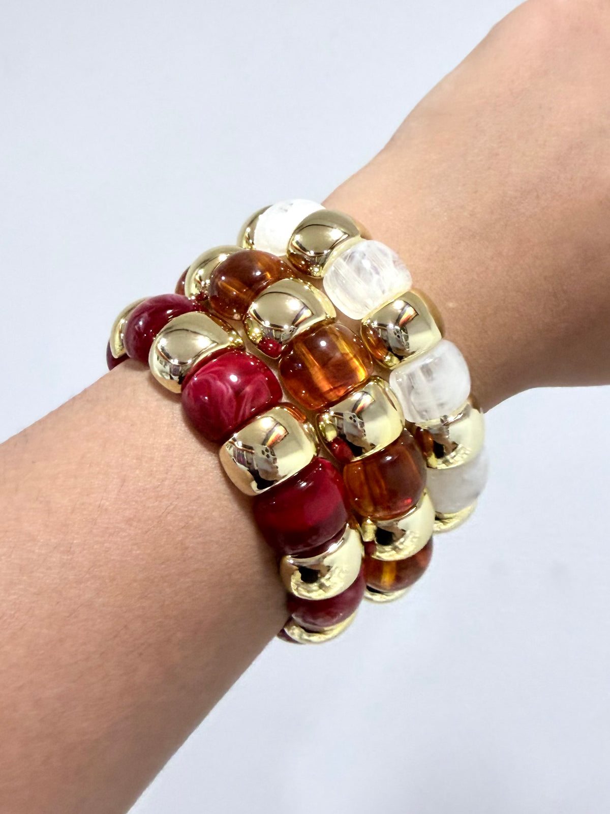 Resin Beats Bracelet (set of 3)