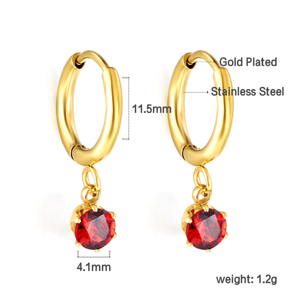 Ruby earring