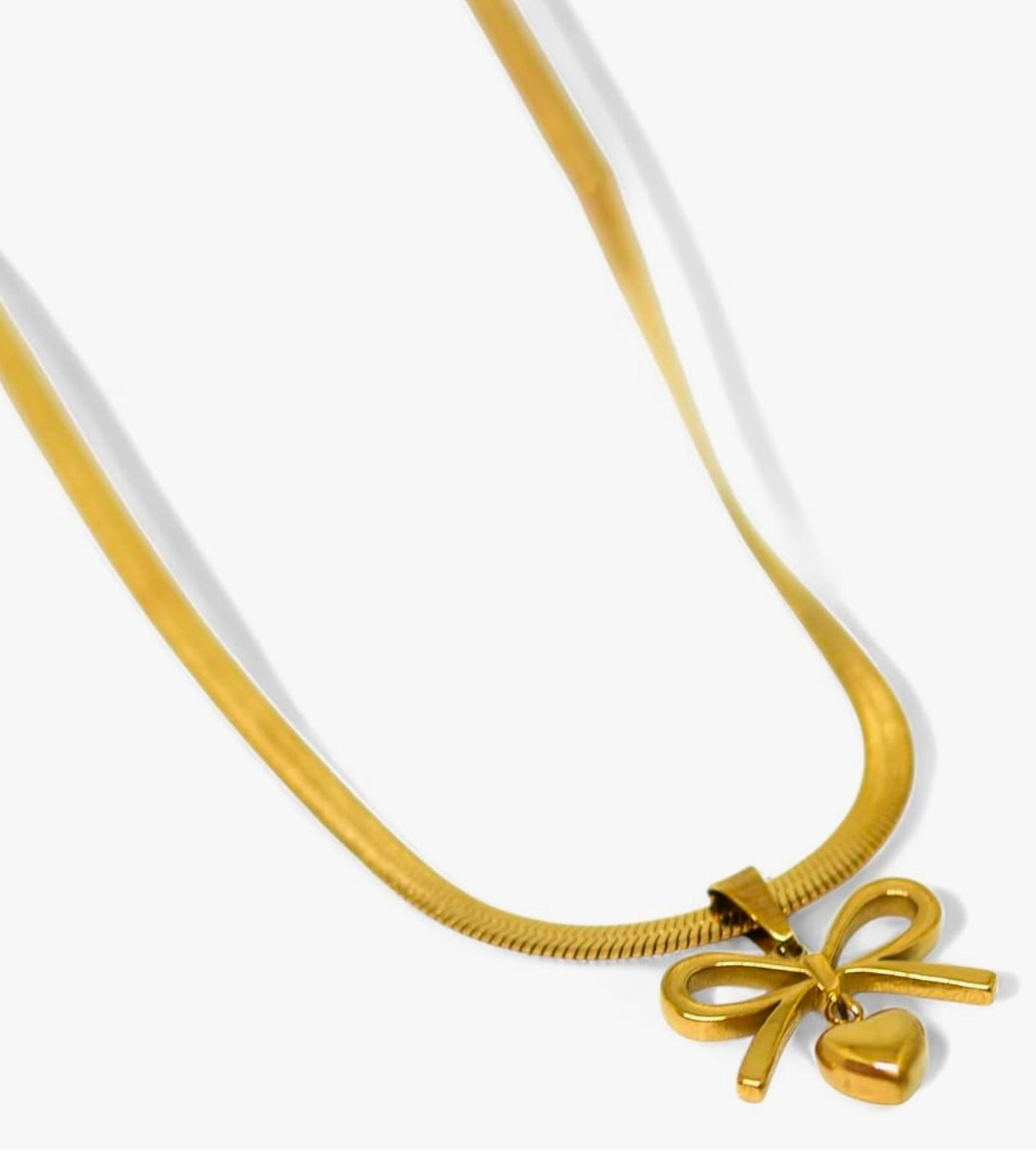 Pinterest Inspired Bow heart pendent kohi shop