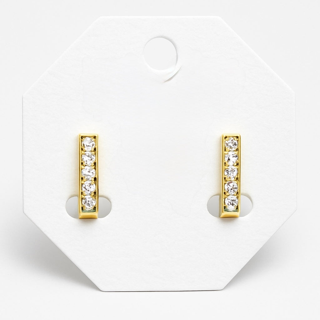 Zirconia Studded Hoop-Everyday Collection