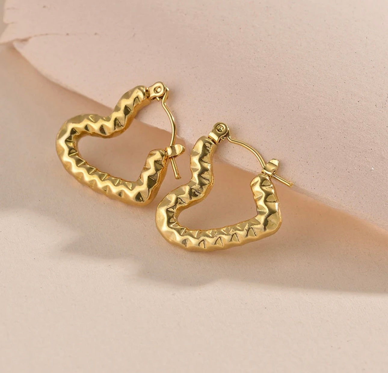 Pattern Heart hoops kohi