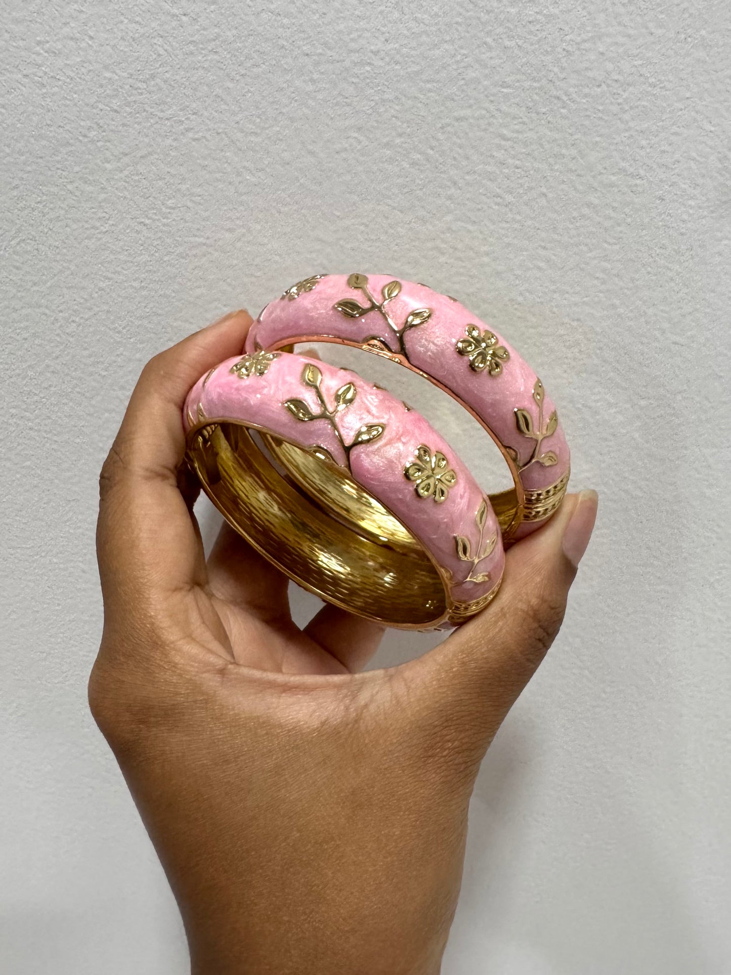 Pastel Pink Italian Bangle