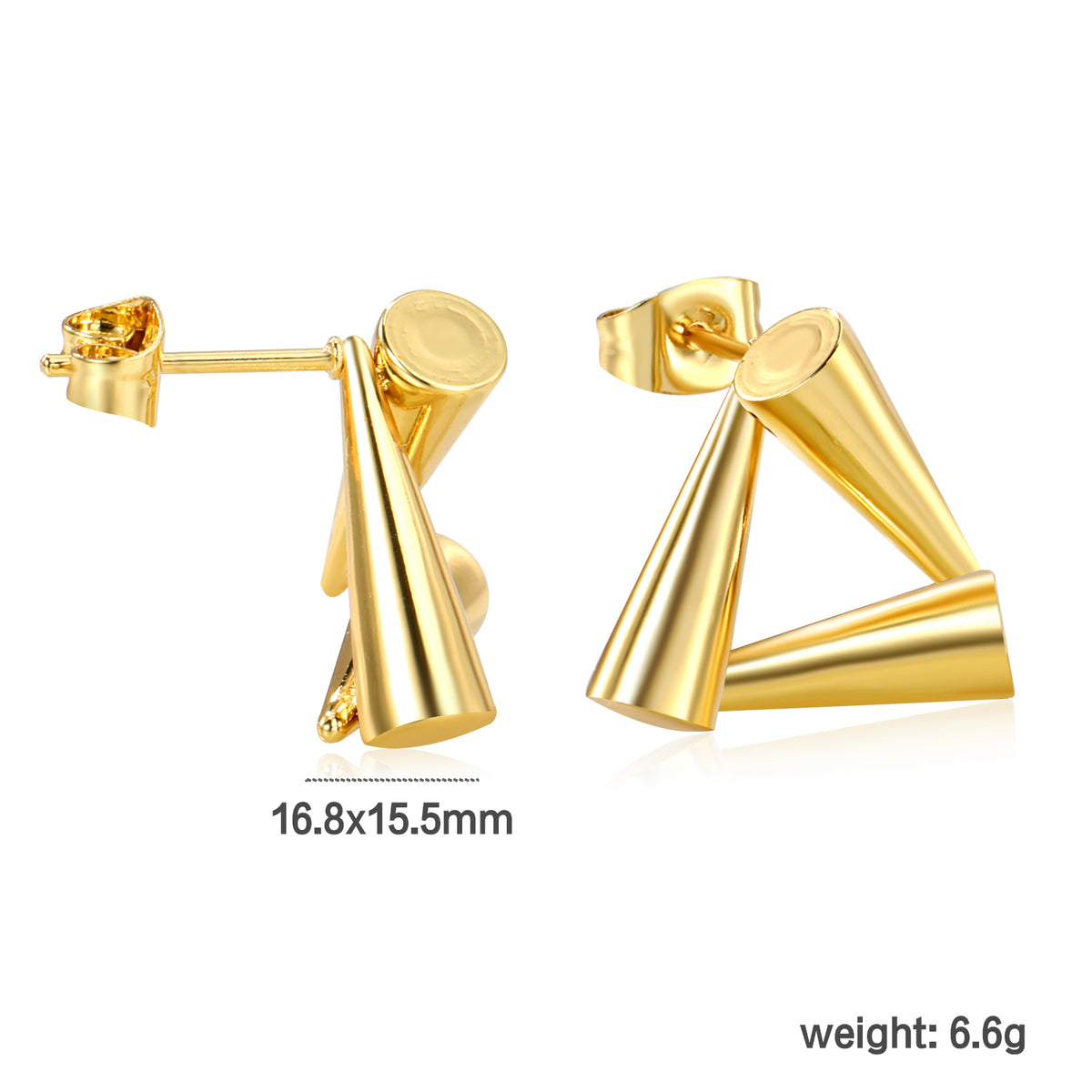 Abstract Triangle Earring